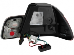 LED Taillights suitable for BMW 3 Series E46 Limousine 4 Doors (1998-2001) Red/Smoke-image-60976