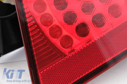 LED Taillights suitable for BMW 3 Series E46 Limousine 4D (09.2001-03.2005) Red Smoke-image-6101319