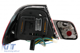 LED Taillights suitable for BMW 3 Series E46 Coupe 2D (1998-2003) Red/Black-image-6073297
