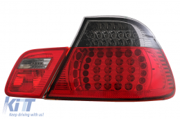 LED Taillights suitable for BMW 3 Series E46 Coupe 2D (1998-2003) Red/Black-image-60986
