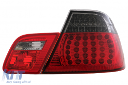 LED Taillights suitable for BMW 3 Series E46 Coupe 2D (1998-2003) Red/Black-image-60987