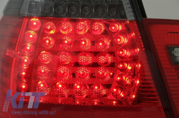 LED Taillights suitable for BMW 3 Series E46 Sedan (05/1998-08/2001) Red&Black-image-6060590