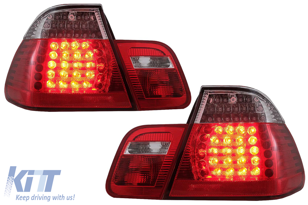 LED-es hátsó lámpák BMW 3-as sorozat E46 Limousine 4D (2001.09-2005.03.) Red Clear típushoz
