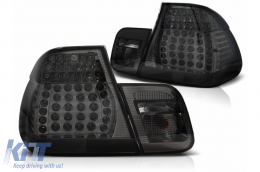 LED Taillights suitable for BMW 3 Series E46 Sedan (05/1998-08/2001) Smoke - TLBME464DS