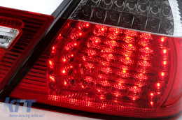 LED Taillights suitable for BMW 3 Series E46 Cabrio (2000-03.2003) Red White-image-6111543
