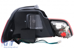 LED Taillights suitable for BMW 3 Series E46 Cabrio (2000-03.2003) Red White-image-6111548