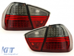 LED Taillights suitable for BMW 3 Series E90 (03.2005-08.2008) Red Smoke - RB27DLRS