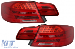 LED Taillights suitable for BMW 3 Series E92 Coupe Pre LCI (2006-2010) Red Clear - TLBME92RC