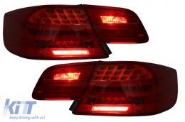 LED Taillights suitable for BMW 3 Series E92 Coupe Pre LCI (2006-2010) Red Clear-image-6089685
