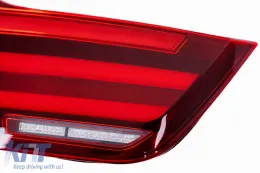 LED Taillights suitable for BMW 4 Series F32 F33 F36 M4 F82 F83 (2013-03.2019) Red Black-image-6328927