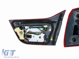 LED Taillights suitable for BMW 4 Series F32 F33 F36 M4 F82 F83 (2013-03.2019) Red Black-image-6328928