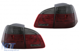 LED Taillights suitable for BMW 5 Series E61 Touring (2004-03.2007) Red Smoke-image-6114765
