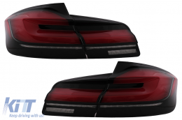 LED Taillights suitable for BMW 5 Series F10 (2011-2017) with Dynamic Sequential Turning Light Upgrade to LCI G30 Design - TLBMF10NLCL