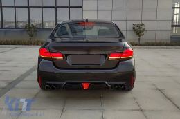 LED Taillights suitable for BMW 5 Series F10 (2011-2017) with Dynamic Sequential Turning Light Upgrade to LCI G30 Design-image-6098267