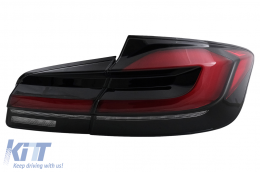 LED Taillights suitable for BMW 5 Series F10 (2011-2017) with Dynamic Sequential Turning Light Upgrade to LCI G30 Design-image-6101822