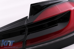 LED Taillights suitable for BMW 5 Series F10 (2011-2017) with Dynamic Sequential Turning Light Upgrade to LCI G30 Design-image-6101824