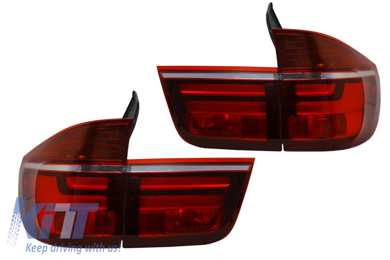 LED-es hátsó lámpák a BMW X5 E70 (2007-2010) Light Bar LCI Facelift Design számára