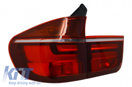 LED Taillights suitable for BMW X5 E70 (2007-2010) Light Bar LCI Facelift Design-image-6023809
