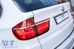 LED Taillights suitable for BMW X5 E70 (2007-2010) Light Bar LCI Facelift Design-image-6078468