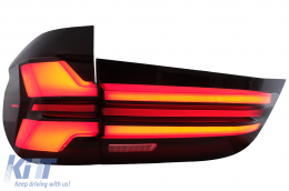 LED Taillights suitable for BMW X5 F15 (2013-2018) conversion to G05 Design-image-6111386