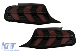 LED Taillights suitable for Ford Mustang V Pre-Facelift (2010-2012) Smoke 7 Modes with Dynamic Sequential Turning Lights-image-6107249
