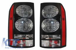 LED Taillights suitable for Land Rover Discovery III 3 & IV 4 (2004-2016) Black Conversion to Facelift Look - COTLLRD4F