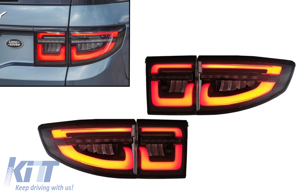 LED Taillights suitable for Land Rover Discovery Sport L550 (2014-2019)  Conversion to 2020-up Smoke 