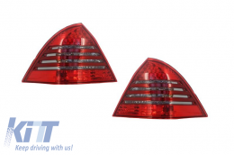 Led Taillights suitable for MERCEDES Benz C-class W203 (2000-2007) Red/Smoke - 1671990