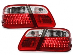 LED taillights suitable for MERCEDES Benz E-class W210 95-02 red/crys. - RMB10LRC