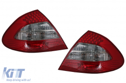 LED Taillights suitable for Mercedes E-Class W211 Limousine (2002-04.2006) Red/Smoke