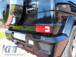 LED Taillights suitable for Mercedes G-Class W463 (1989-2015) Red Clear-image-56253