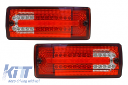 LED Taillights suitable for Mercedes G-Class W463 (1989-2015) Red Clear - TLMBW463RC