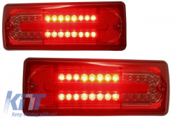 LED Taillights suitable for Mercedes G-Class W463 (1989-2015) Red Smoke - TLMBW463RS