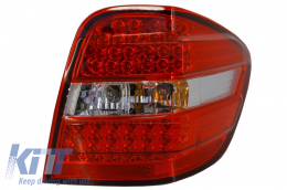 LED Taillights suitable for Mercedes M-Class W164 (2005-2008) Red Clear-image-6026058
