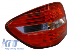 LED Taillights suitable for Mercedes M-Class W164 (2005-2008) Red Clear-image-6026059