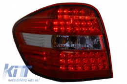 LED Taillights suitable for Mercedes M-Class W164 (2005-2008) Red Clear-image-6026061