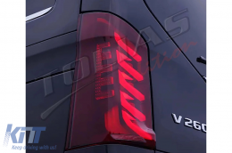 LED Taillights suitable for Mercedes V-Class W447 (2014-2024) Single Rear Door Dynamic Turning Lights-image-6128134