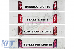 LED Taillights suitable for Mercedes V-Class W447 (2014-2024) Single Rear Door Dynamic Turning Lights-image-6128135