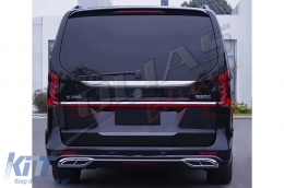LED Taillights suitable for Mercedes V-Class W447 (2014-2024) Single Rear Door Dynamic Turning Lights-image-6128136