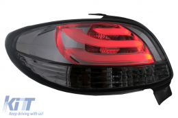 LED Taillights suitable for Peugeot 206 HatchBack 3 / 5 Doors (1998-2004) Black Smoke-image-6102787