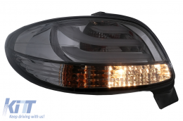 LED Taillights suitable for Peugeot 206 HatchBack 3 / 5 Doors (1998-2004) Black Smoke-image-6102789