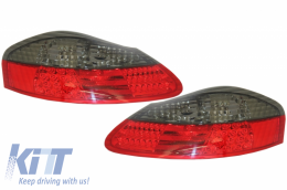 LED Taillights suitable for PORSCHE Boxster 986 (1996-2004) Red Smoke - TLPOBORS