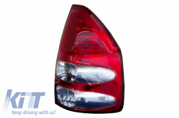 LED Taillights suitable for Toyota Land Cruiser FJ120 (2003-2008) Red Clear-image-6042465