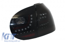 LED Taillights suitable for VW Golf V 5 Left Hand Drive (2004-2009) Smoke Extreme Black Look Urban Style-image-6021619