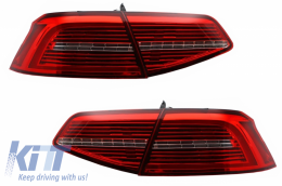 LED Taillights suitable for VW Passat B8 3G (2015-2019) Limousine Matrix R line with Sequential Dynamic Turning Lights - TLVWPA3G