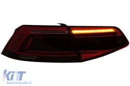 LED Taillights suitable for VW Passat B8 3G (2015-2019) Limousine Sequential Dynamic Turning Lights B8.5 Design-image-6089593