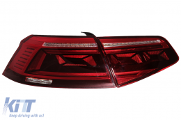 LED Taillights suitable for VW Passat B8 3G (2015-2019) Limousine Sequential Dynamic Turning Lights B8.5 Design-image-6089601