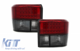 LED Taillights suitable for VW T4 (1990-2003) Smoke Red-image-64248