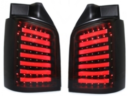 LED taillights suitable for VW T5 03-12/09 LED indicator black / smoke-image-65485