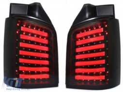 LED Taillights suitable for VW T5 (04.2003-2009) Black Smoke - RV35ALLBS